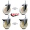 Service Caster 5 Inch Nylon 12 MM Threaded Stem Caster Set 2 Brakes SCC SCC-TS20S514-NYS-M1215-2-PLB-2 - alternate 5